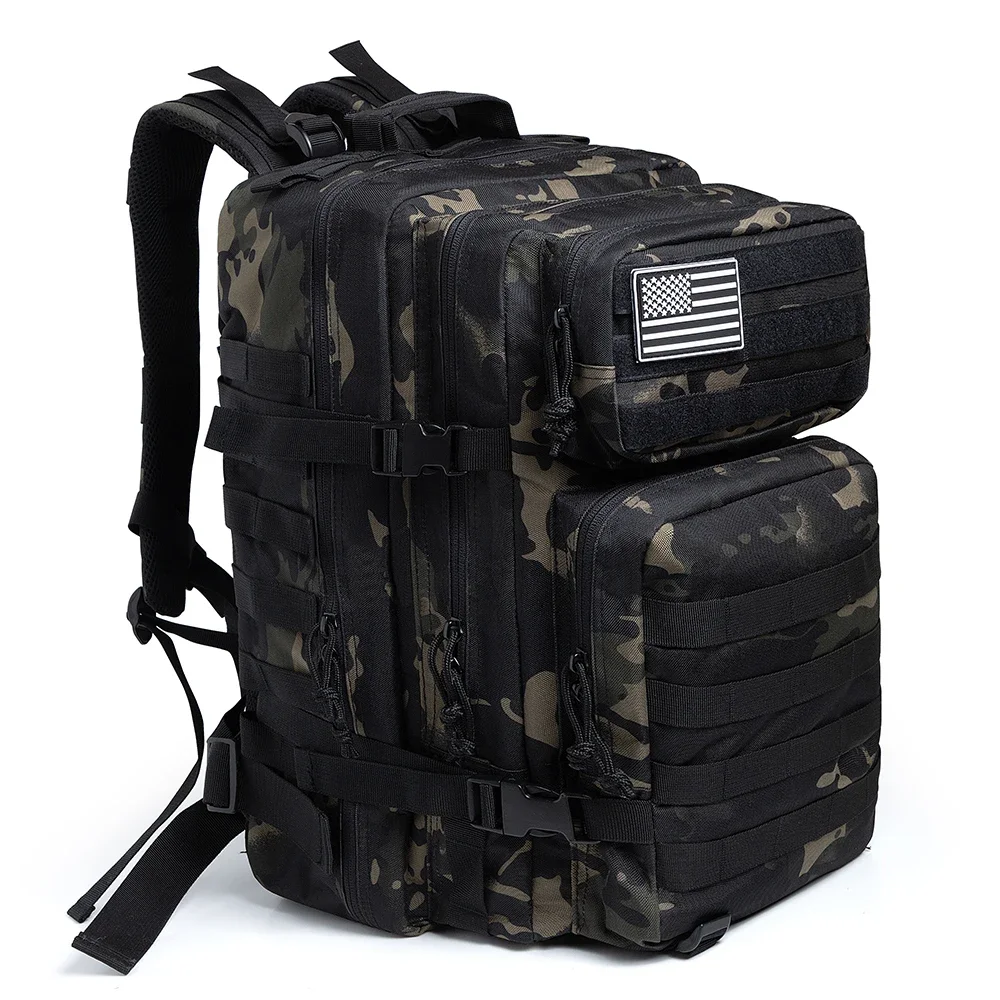 50L Camouflage Tactical Military Backpack Men Army Bags Assault Molle backpack Hunting Trekking Rucksack Waterproof Bug Out Bag