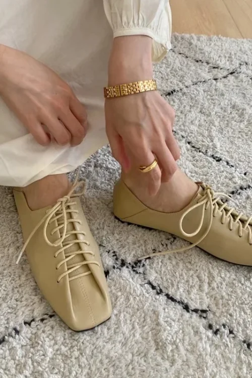 Women’s Sneakers Summer 2023 Shoes Woman-shoes New Casual Roses PU Lace-Up Low Rubber Basic Cross-tied Leisure Spring Square