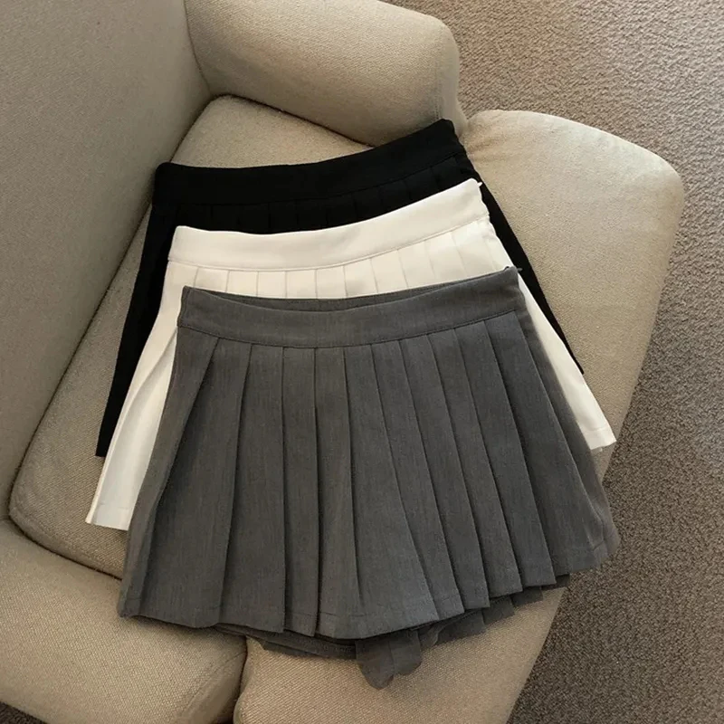 goods-shops Sexy Women Pleated Skirts Summer Mini Skirts Korean Tennis Student White Designed Dance Skirt High Waist Fashion Skirt