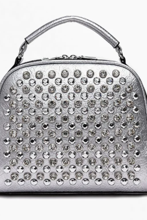 Multifunctional Backpack For Women shoulder bag PU Leather Ladies hand bag Diamond Designer bagpack for girls Daypack gold